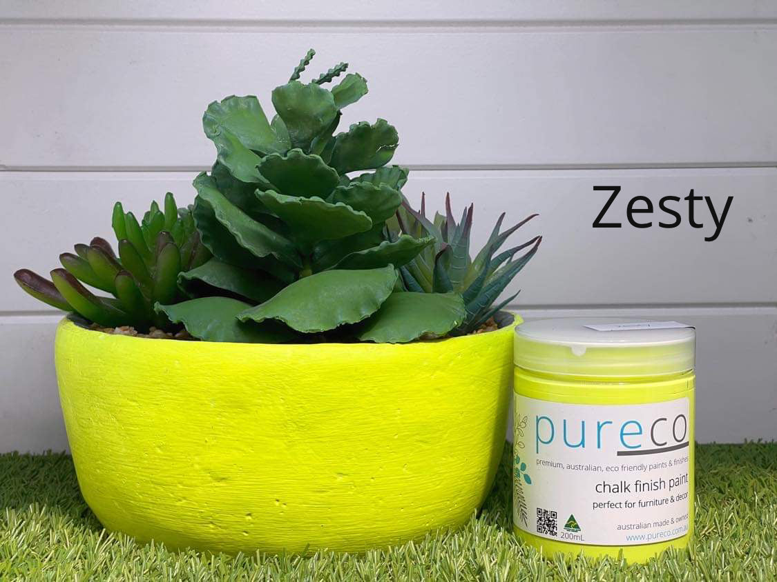 Neon Yellow - Zesty - Chalk Finish 8.45 floz