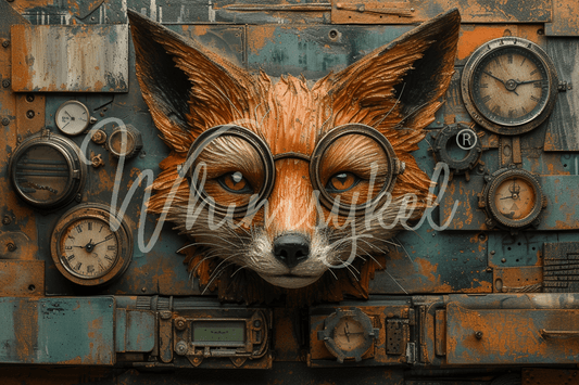 TICTOC FOX | Large Decoupage Tissue Paper for Furniture