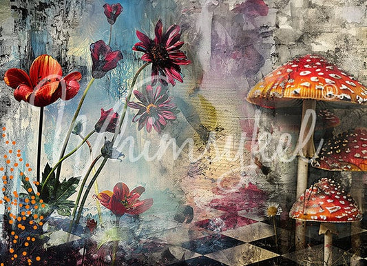 WHIMSYKEL WONDERLAND LARGE | Decoupage Tissue Paper for Furniture